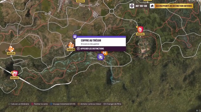 Chasse au trésor Rally sauvage Forza Horizon 5 Où trouver le coffre