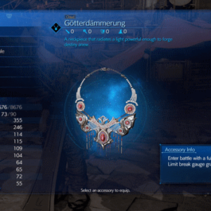 Gotterdammerung est l’un des accessoires les plus utiles du jeu