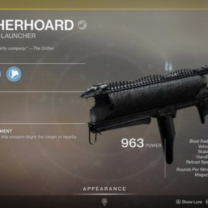 Destiny 2: Comment obtenir Witherhoard