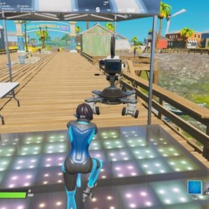 Fortnite : Danser devant la caméra pendant 10 secondes à Sweaty Sands