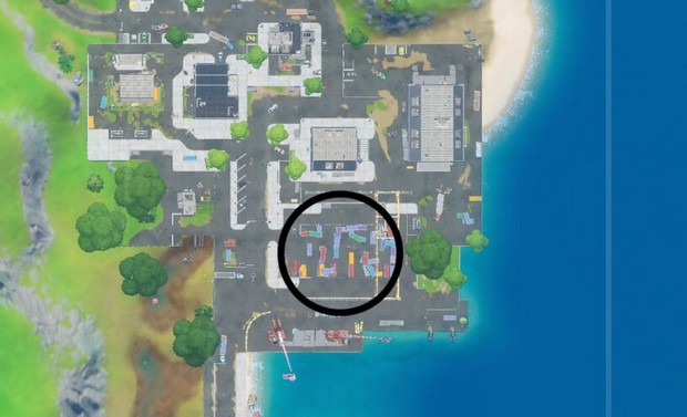 Emplacement des Dirty Docks de la saison 3 de Fortnite