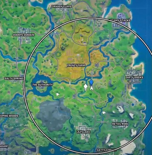 Centre fortnite de l'œil de la tempête