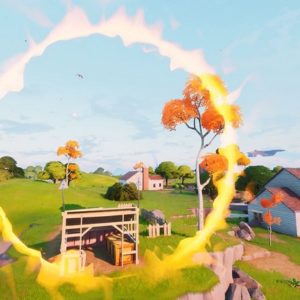 Fortnite : Traverser le cercle enflammé de Salty Springs avec un véhicule