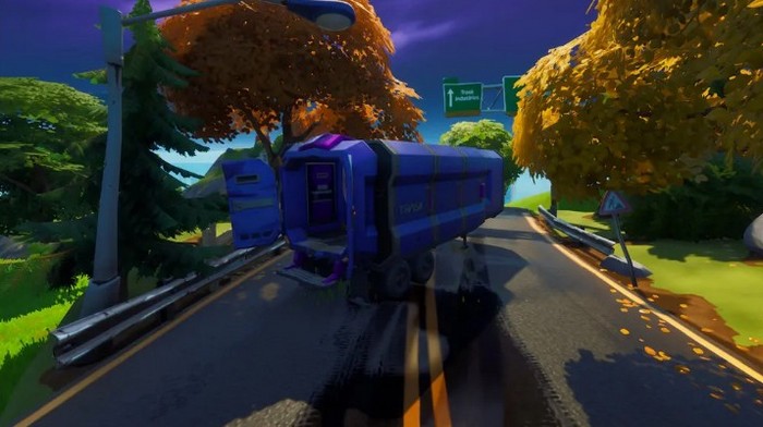 Emplacement du camion de transport Trask Fortnite