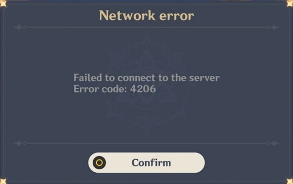 Comment réparer le code d'erreur 4206 de Genshin Impact ?