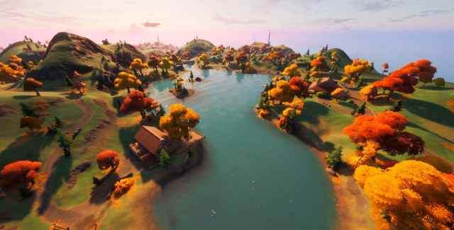 Le Lac Coeur sur Fortnite, près de Stark Industries