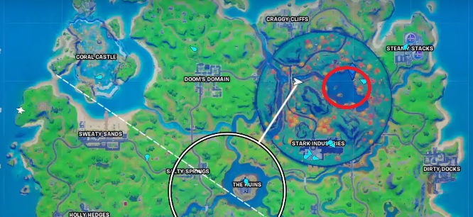 Où se trouve le Lac Coeur dans Fortnite ?