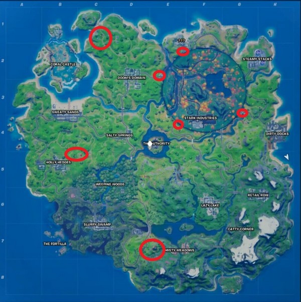 Où traverser une faille dans Fortnite saison 4 