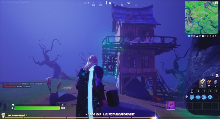 cabane sorciere fortnite :  La cabane au sud-est des Ruines