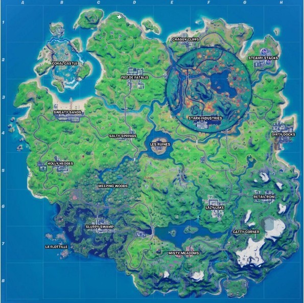 Où se trouve les lieux-dits dans Fortnite ?