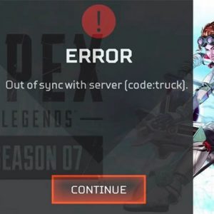 Comment réparer le code erreur Truck d'Apex Legends ?