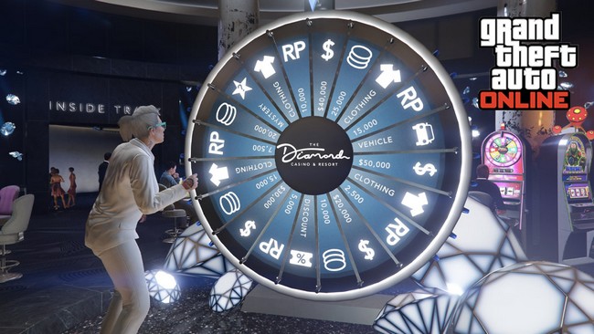 GTA 5 Online la roue de la Fortune du casino 