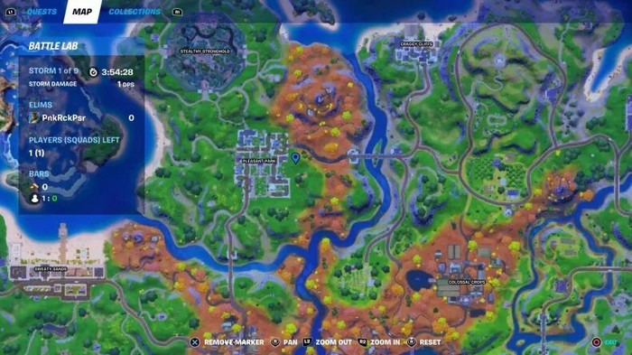 Emplacements des sangliers dans fortnite