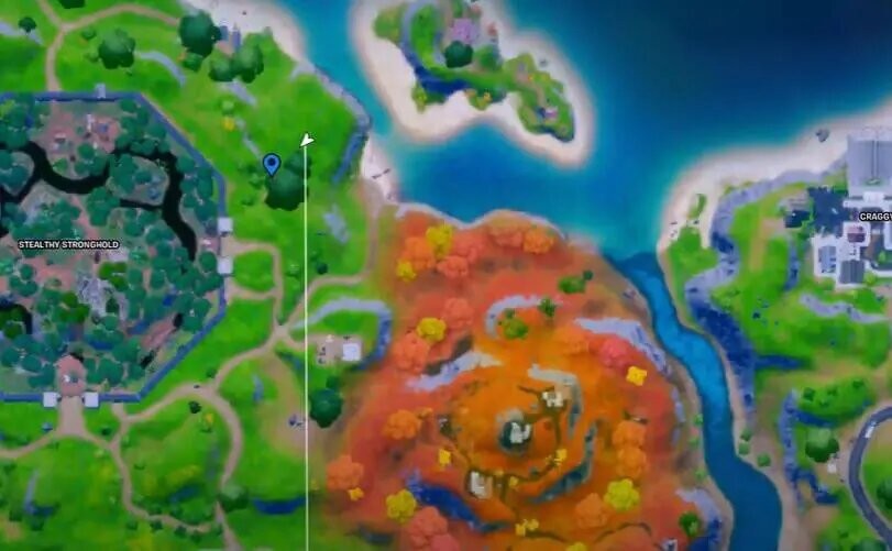 Emplacement de oeufs rebondissants dans Fortnite