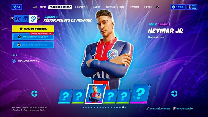 skin Neymar Fortnite