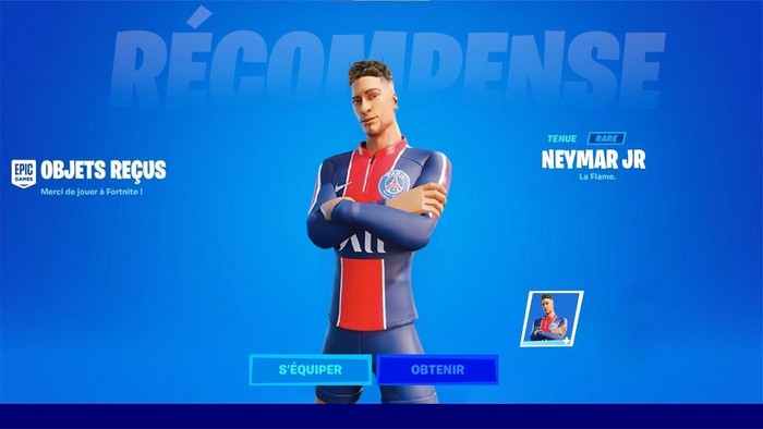 skin Neymar dans Fortnite