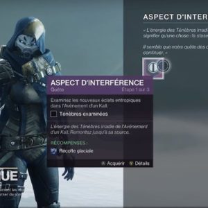 Aspects d'interférence saison Symbiote Destiny 2