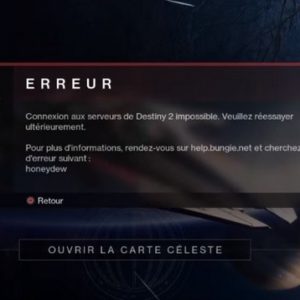 Connexion aux serveurs de destiny 2 impossible, que faire