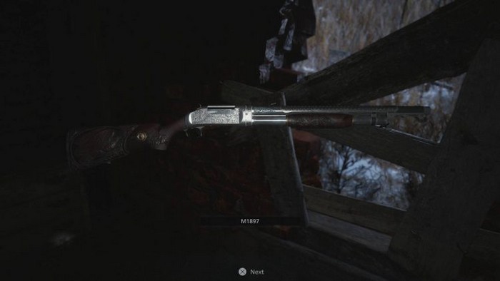 Fusil à pompe M1897 dans Resident Evil Village