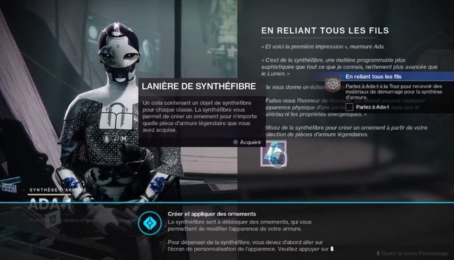 Lanière de synthéfibre