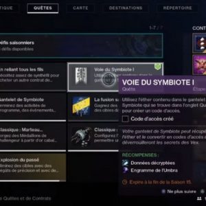 Voie du Symbiote 1-Destiny 2