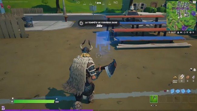 Emplacement d'un panneau de bienvenue à Pleasant Park