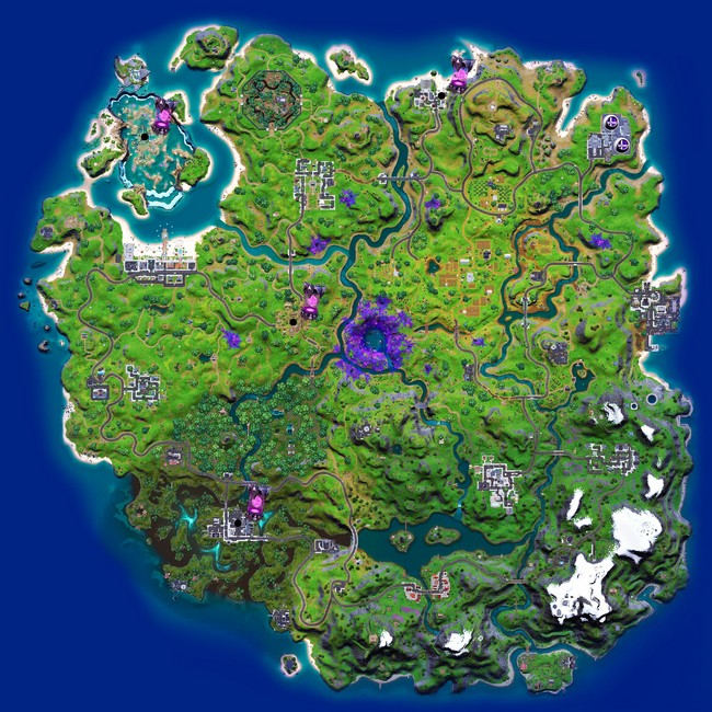 Emplacements des reliques extraterrestres de la semaine 3 saison 7 Fortnite chapitre 2