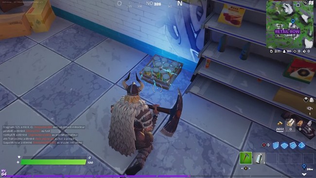 Emplacement de nourriture pour chat dans Fortnite