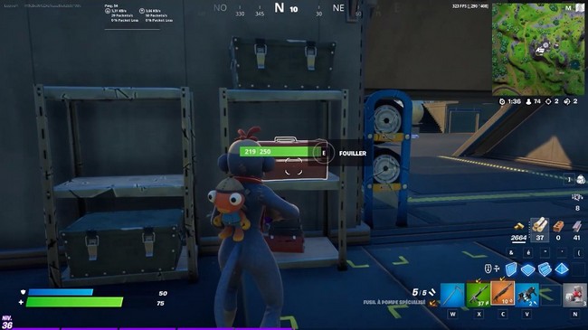 une boîte à outils rouge contenant des écrous et boulons dans Fortnite