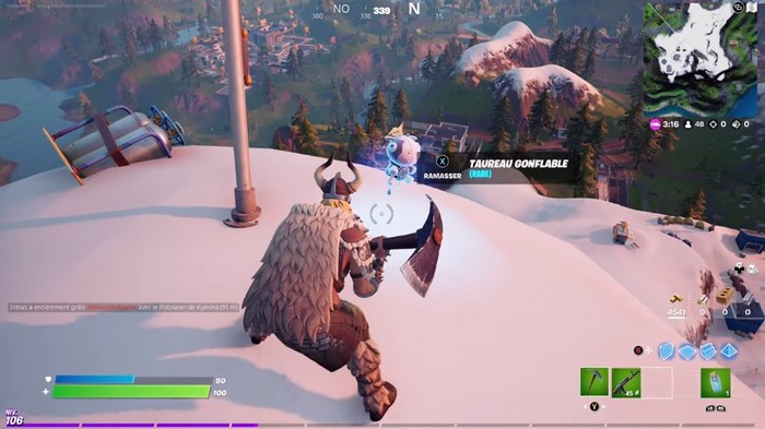 Voici à quoi ressemble le taureau gonflable dans Fortnite