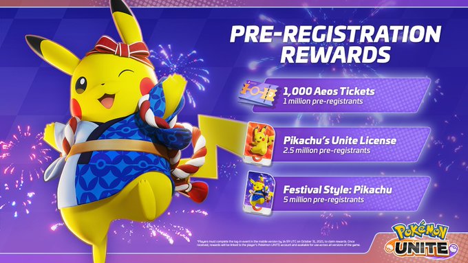 avoir le skin Pikachu Festival gratuitement sur Pokemon Unite