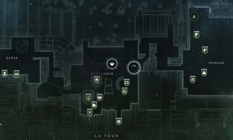 La tour destiny 2 Xur emplacement