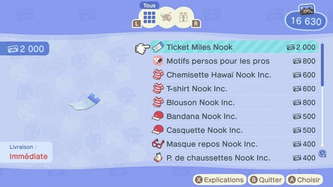 Ticket Miles Nook