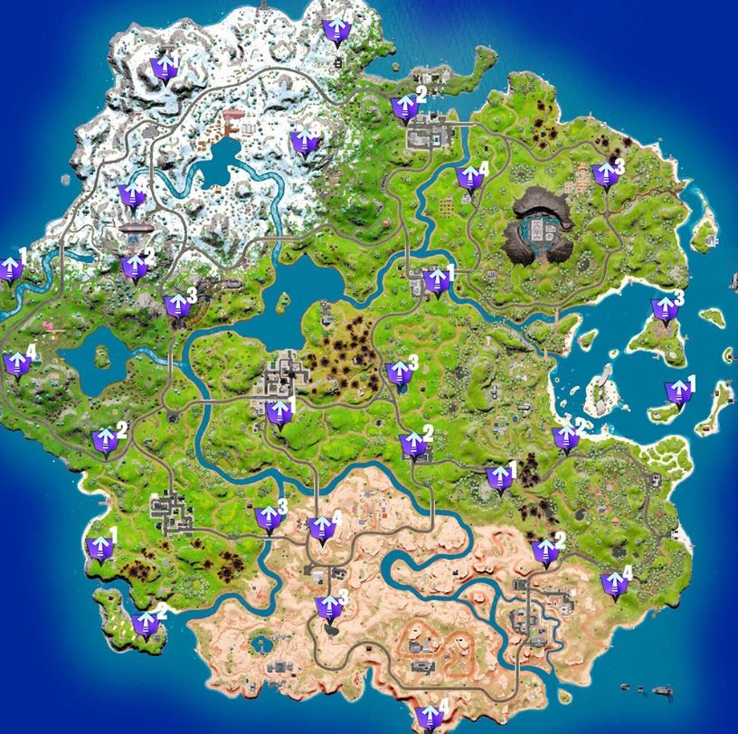 Emplacement des jetons Gain de Niveau Omega Fortnite