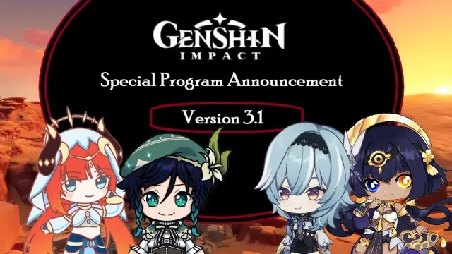 Heure de début livestream de la version 3.1 Genshin impact