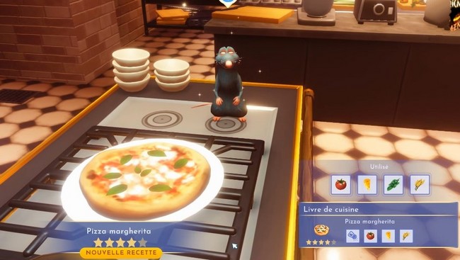 Recette Pizza Margherita Disney Dreamlight Valley