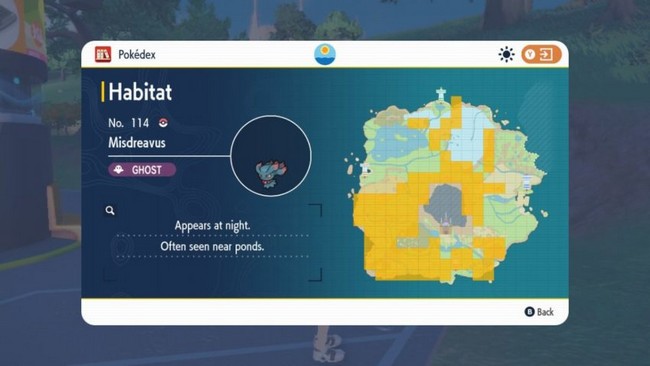 Emplacements Feuforêve Pokémon Écarlate et Violet