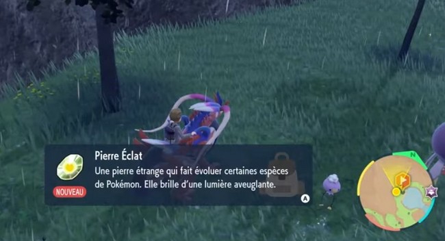 emplacement Pierre Éclat dans Pokémon Écarlate et Violet