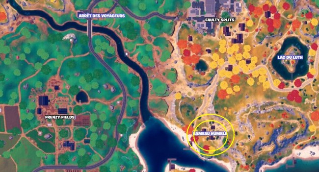 Emplacement de Hameau Humble dans Fortnite Chapitre 4