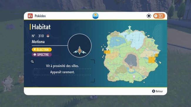 emplacements Motisma Pokémon Écarlate et Violet