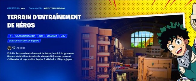 se rendre sur le Terrain d'entrainement de héros dans Fortnite