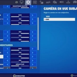 Vue à la 1ère personne Fortnite FPS