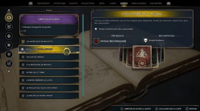 débloquer Avada Kedavra dans Hogwarts Legacy