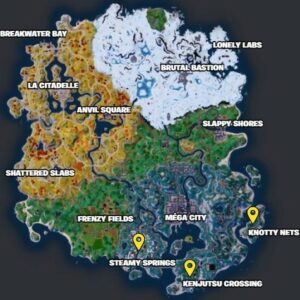 Découvrir des lieux-dits prés de Méga city Fortnite