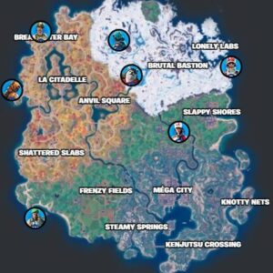 emplacements Personnages Spécialistes dans Fortnite