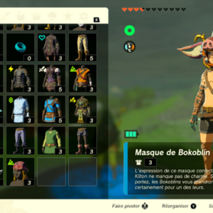 Masque de Bokoblin Zelda Tears of the Kingdom