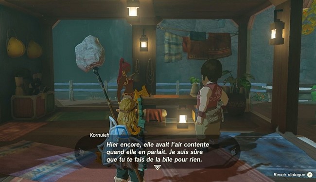 quête Le départ de Tinieh Zelda Tears of the Kingdom