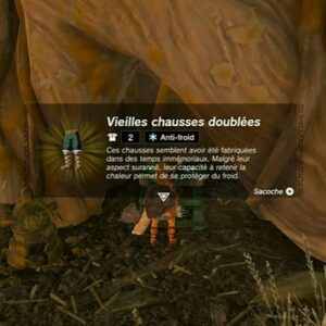 vêtements anti-froid dans Zelda Tears of the Kingdom