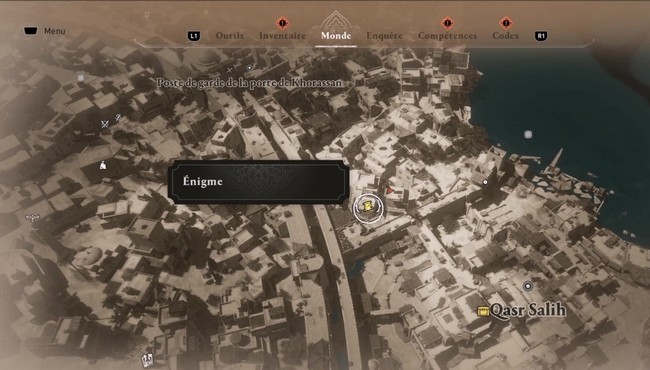 Emplacement énigme Un trésor sacré dans Assassin's Creed Mirage