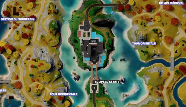 Emplacement Éclipsed Estate dans Fortnite